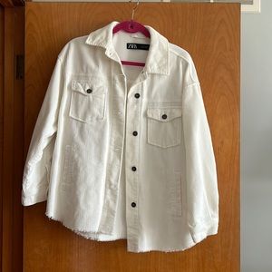 Zara corduroy oversized jacket